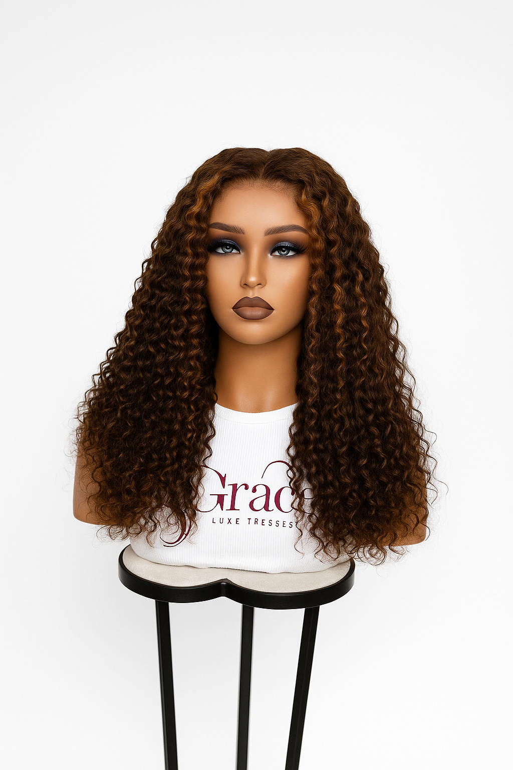 Deep curly frontal lace