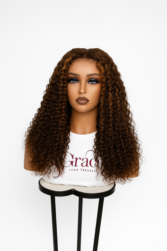 Deep curly frontal lace