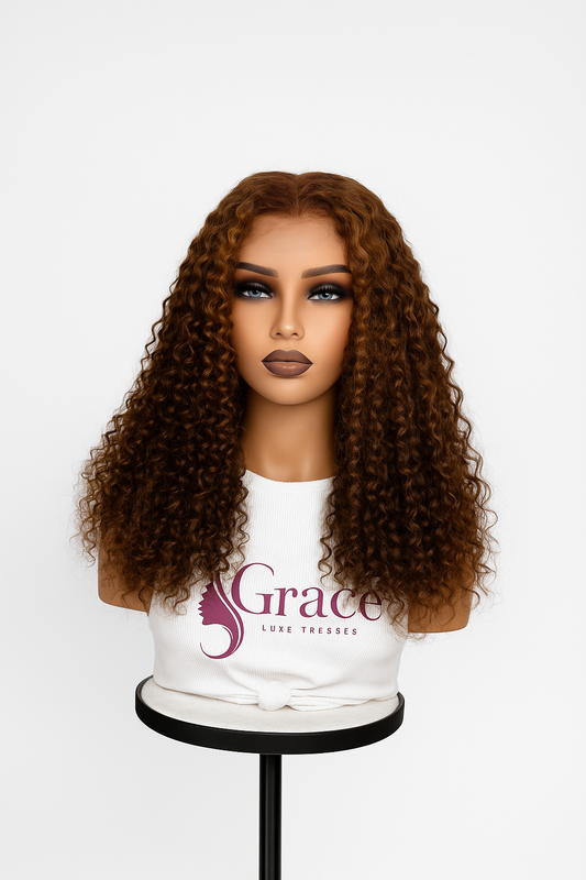 Deep curly frontal lace